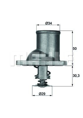 Termostato de agua para Mercedes A  W169